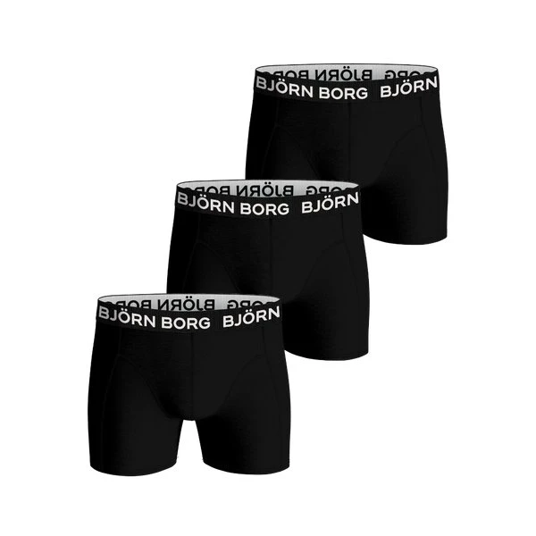 Björn Borg Bamboo Cotton Blend Boxers 3-pack - Sort, XXL