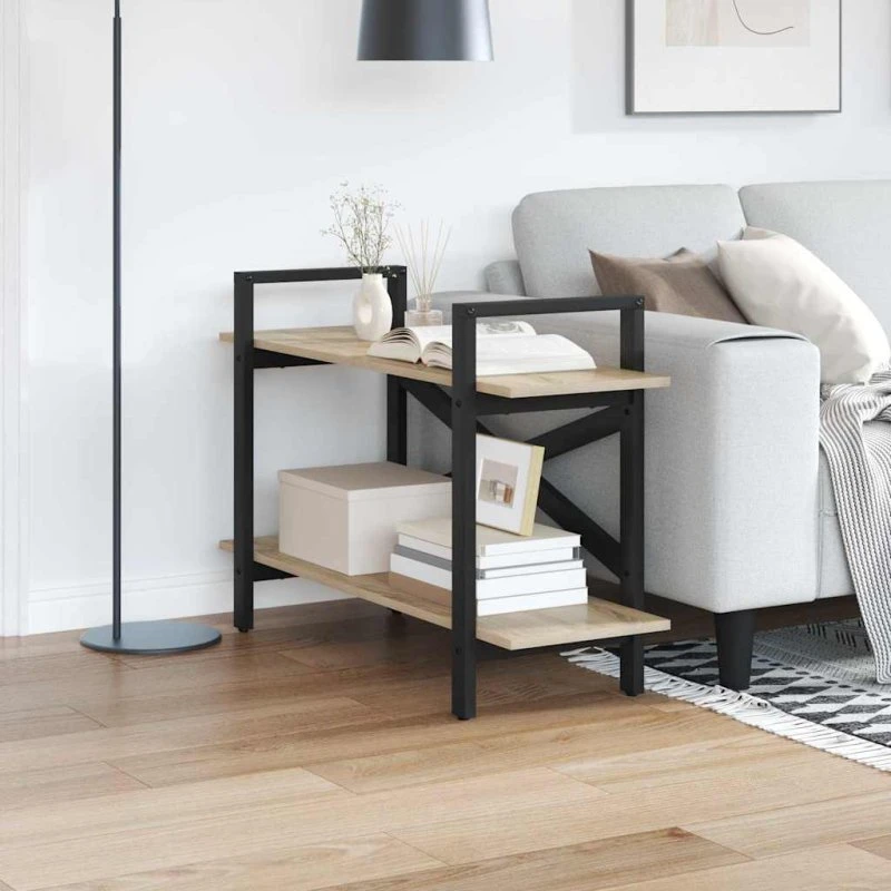 Bogreol Sonoma eg 100x33,5x64 cm – Industriel stil