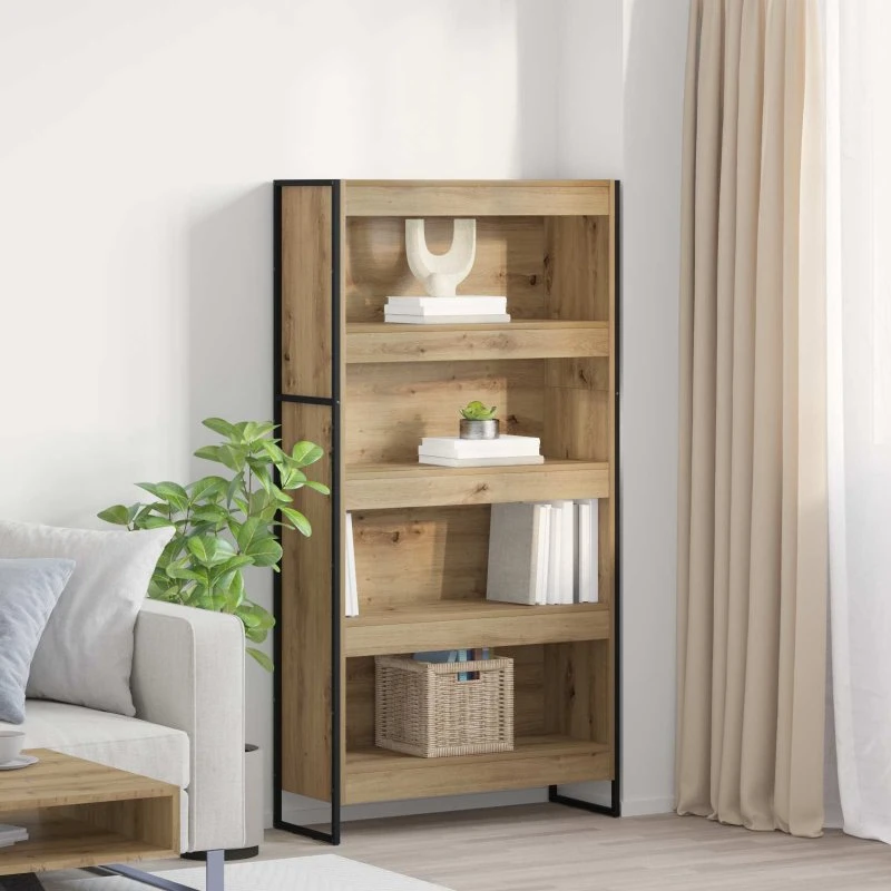 Bogskab 2 stk Artisan eg 80×30×155 cm, konstrueret træ