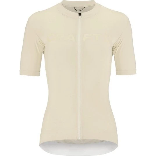 Craft Endur Logo cykeltrøje til dame - Tofu beige