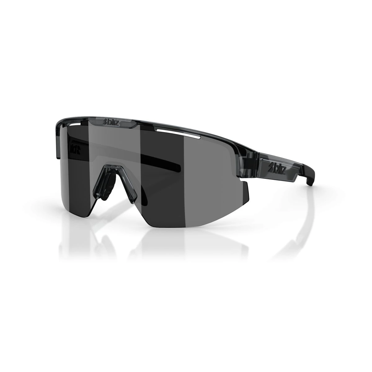 Bliz Matrix Small Cykelbriller - Crystal Black / Smoke Silver