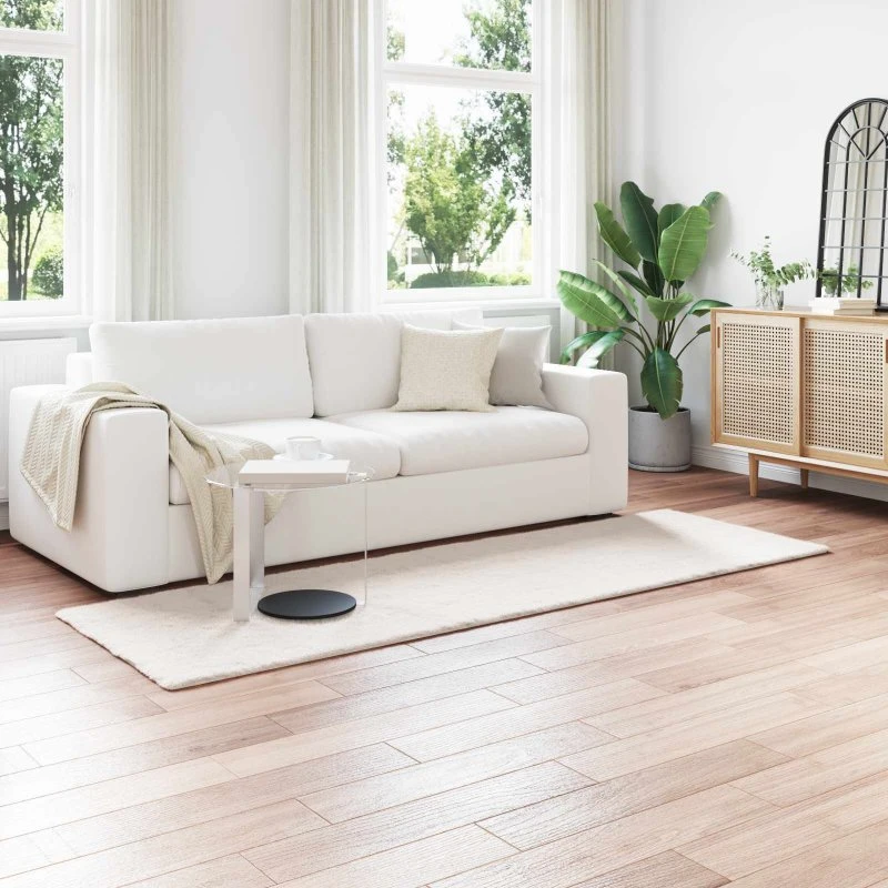 Faux kaninpels tæppe Olite 80x250 cm – creme