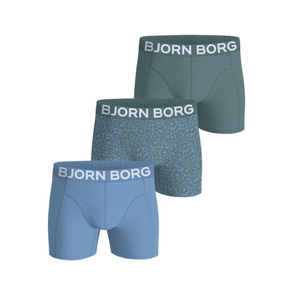 Björn Borg Organic Cotton Stretch Boxers 3-pak, Blå, XL