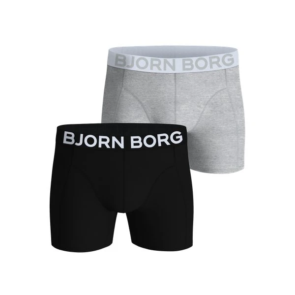 Björn Borg Organic Cotton Stretch Boxers 2-pak - Sort, M
