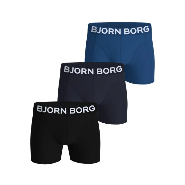 Björn Borg Organic Cotton Stretch Boxers 3-pak, Sort, XL