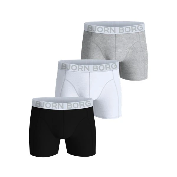 Björn Borg Organic Cotton Stretch Boxers 3-pak, Sort, M