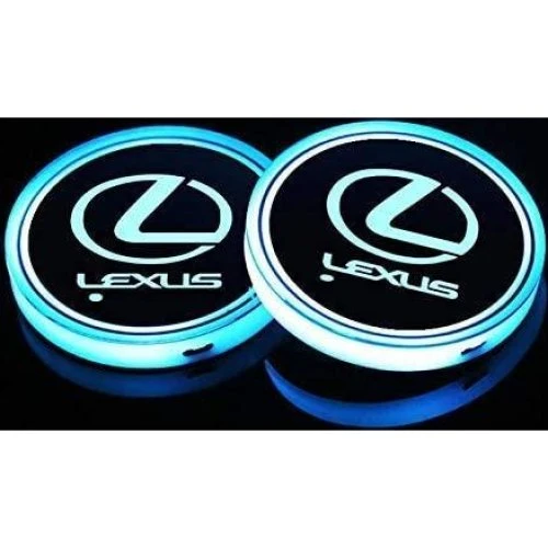 2x Lexus LED-bundplader til kopholdere med RGB-lys