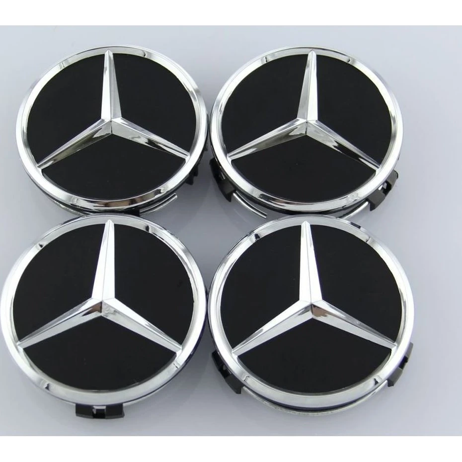 Mercedes Benz Krom Center Dæksler 60mm - 4-pak