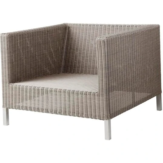 Cane-line Connect loungestol med hynder, taupe
