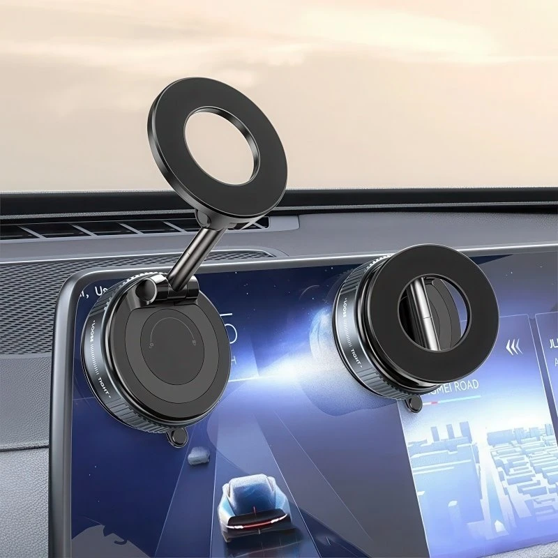 Magnetisk Mobilholder med Vakuumfæste til Bil