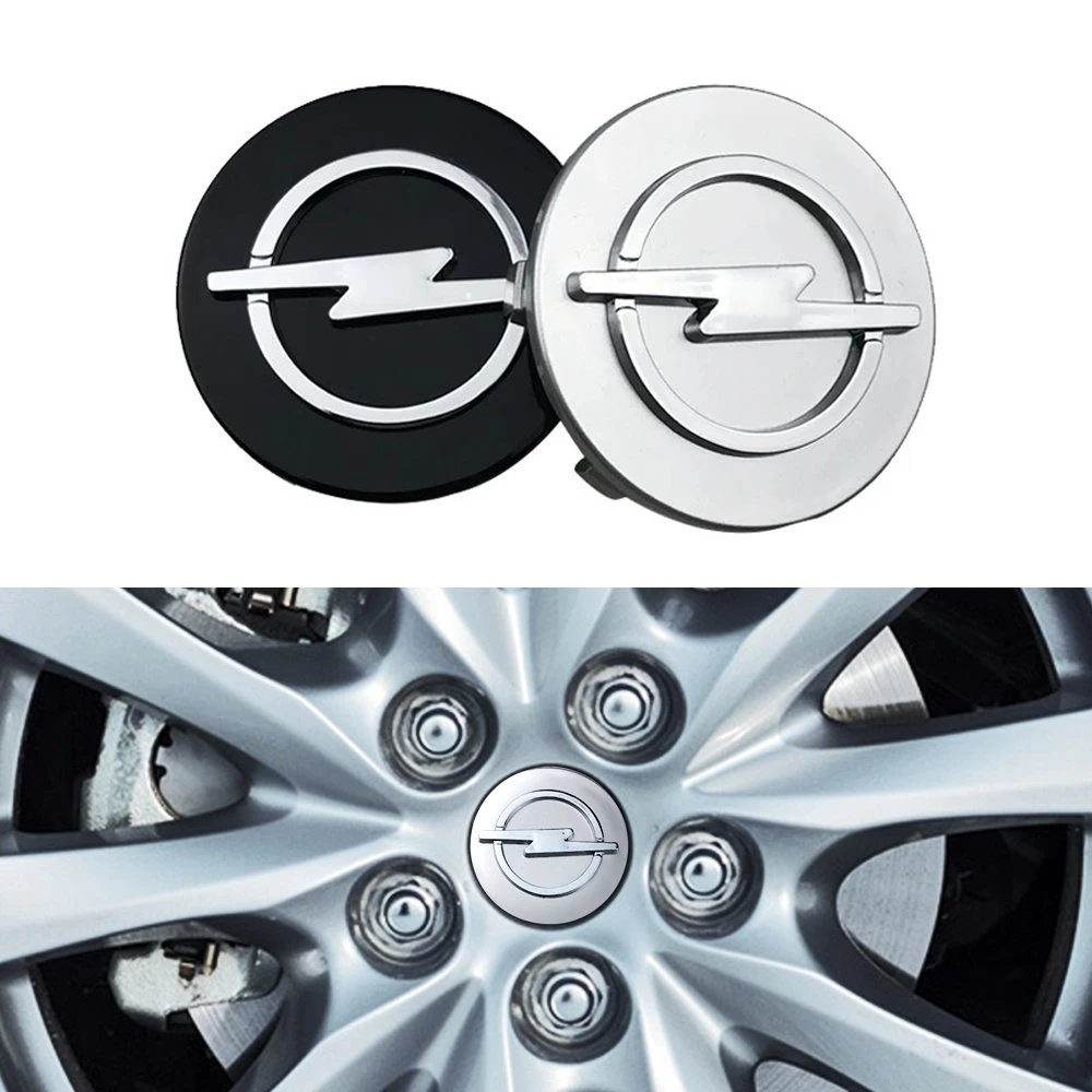 Opel Centerkapsler til fælge - 4-pak - 59 mm - Silver