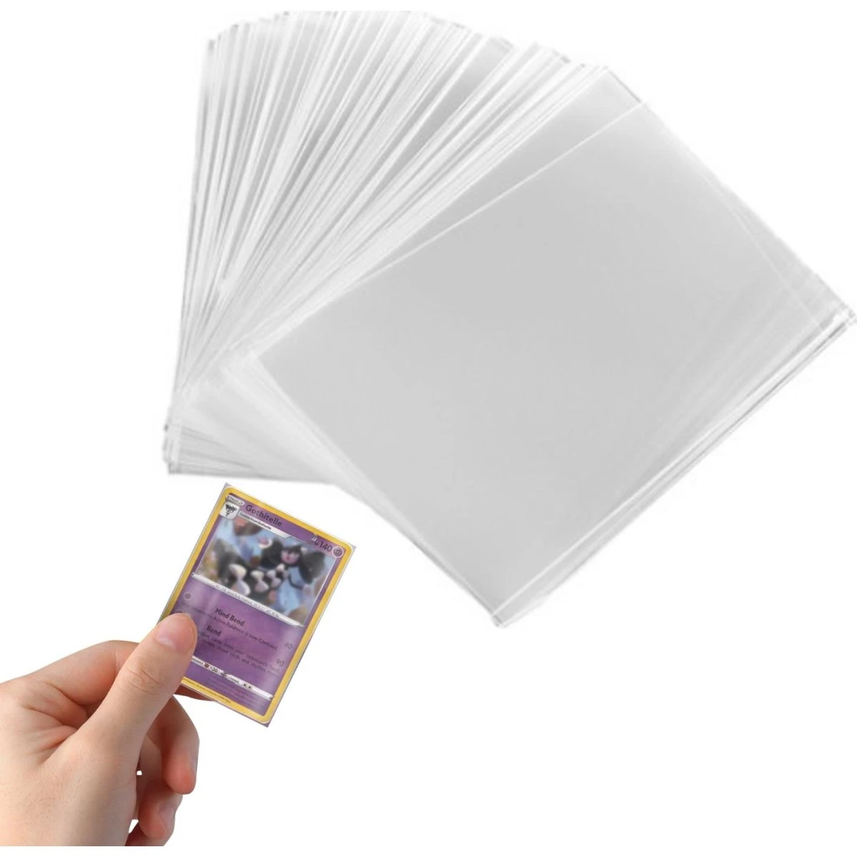 Plastlommer - Card Sleeves til Samlerkort - 100-pak