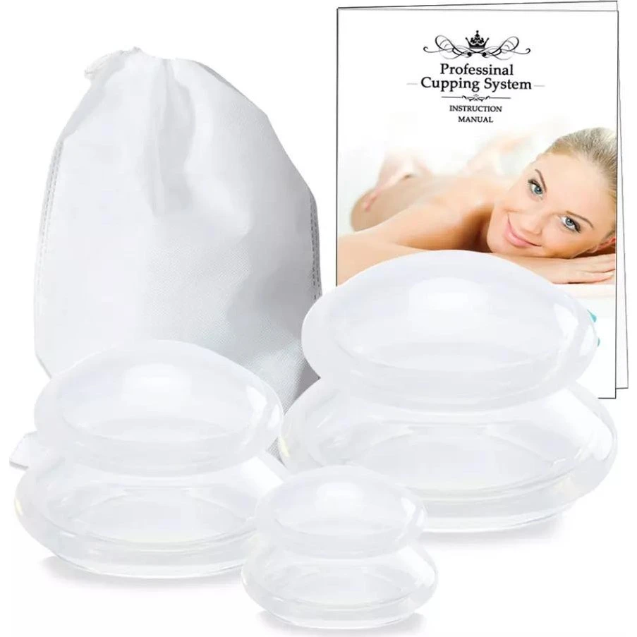 3-Pak Koppesæt i silikone til cupping og massage