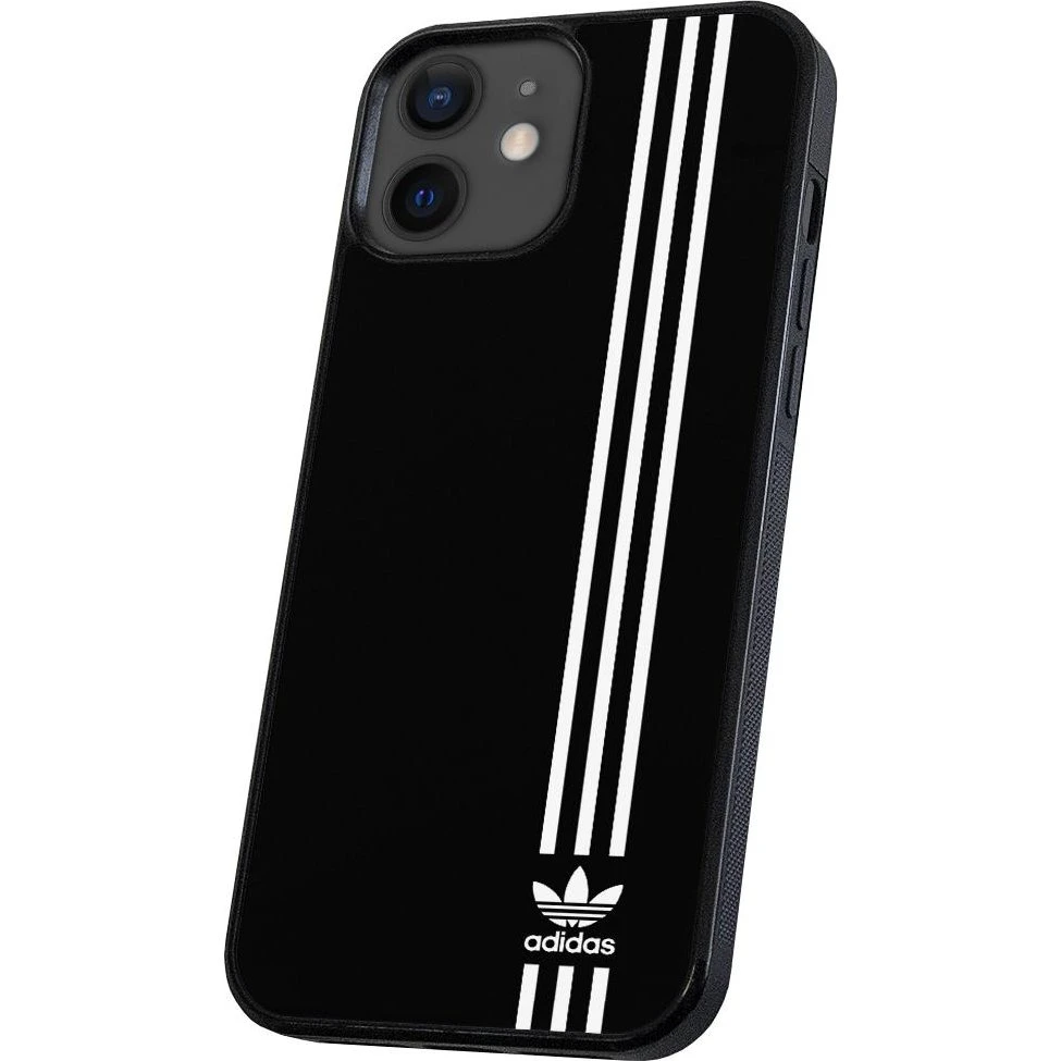 Adidas iPhone 11 Cover - Sort med rillede sider