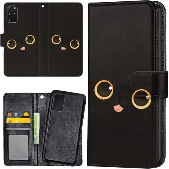 Samsung Galaxy S20 Mobilcover med pung og katte-design