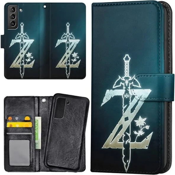 Samsung Galaxy S22 Etui med Pung - Zelda Design