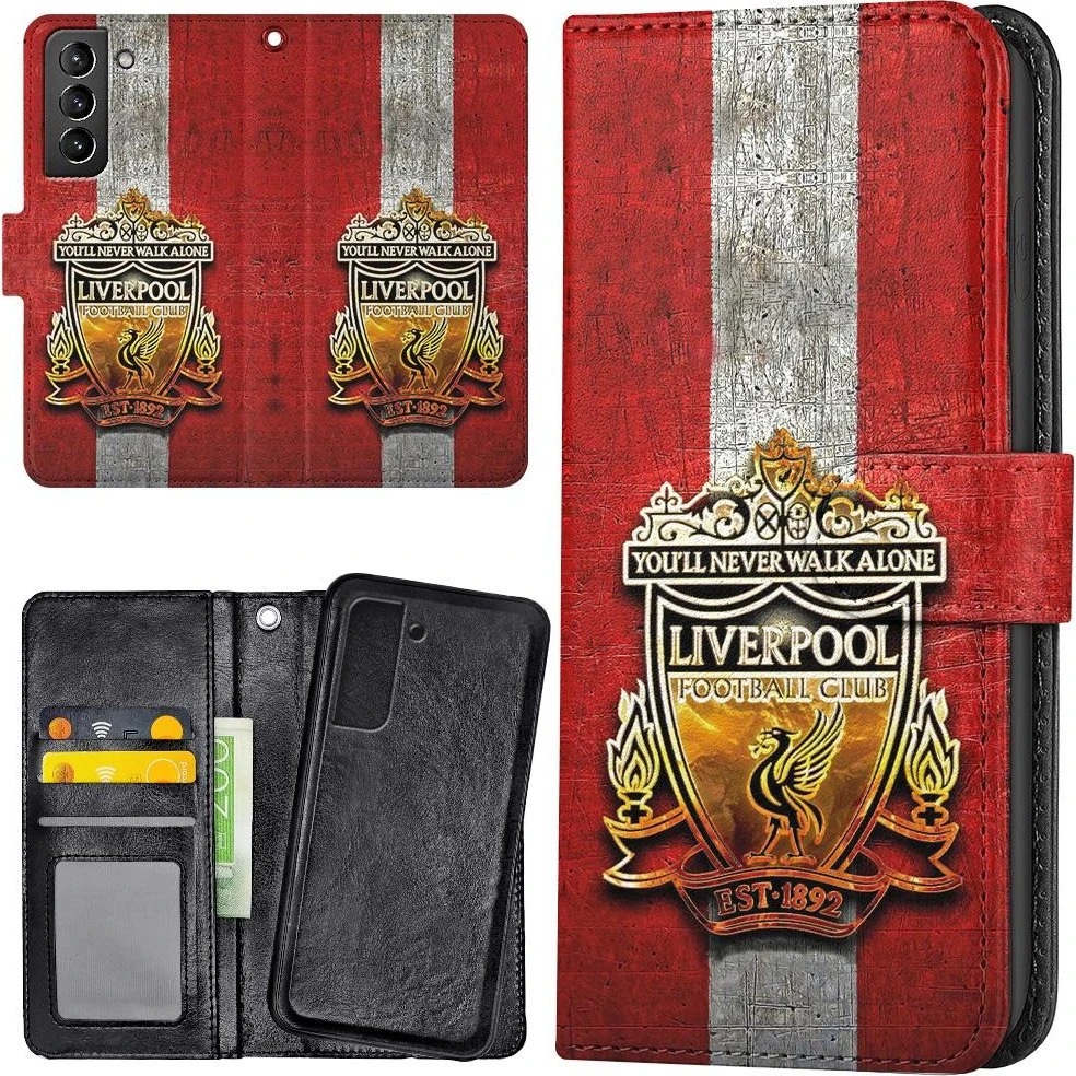 Samsung Galaxy S21 Liverpool Pungetui - Mobilcover med kortholder