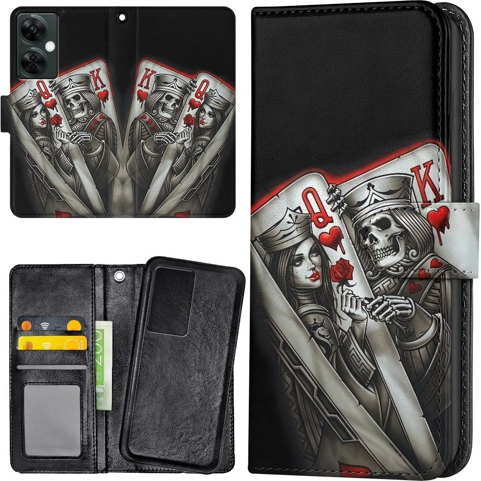 OnePlus Nord CE 3 Lite 5G Cover - King Queen Kortspil Pungetui