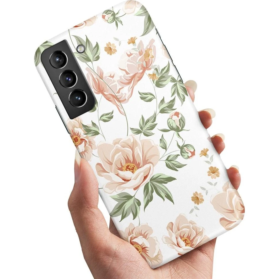 Samsung Galaxy S21 Cover - Blomstermønster