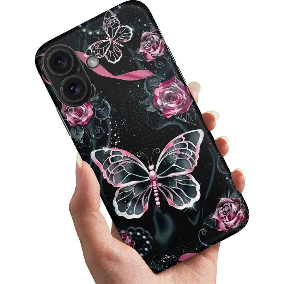 iPhone 16 Cover med Sommerfugle-motiv