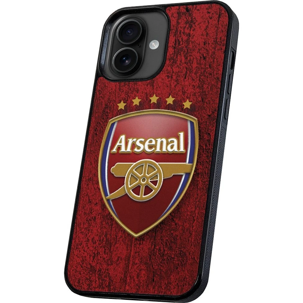 Arsenal Mobilcover til iPhone 16 - Sort