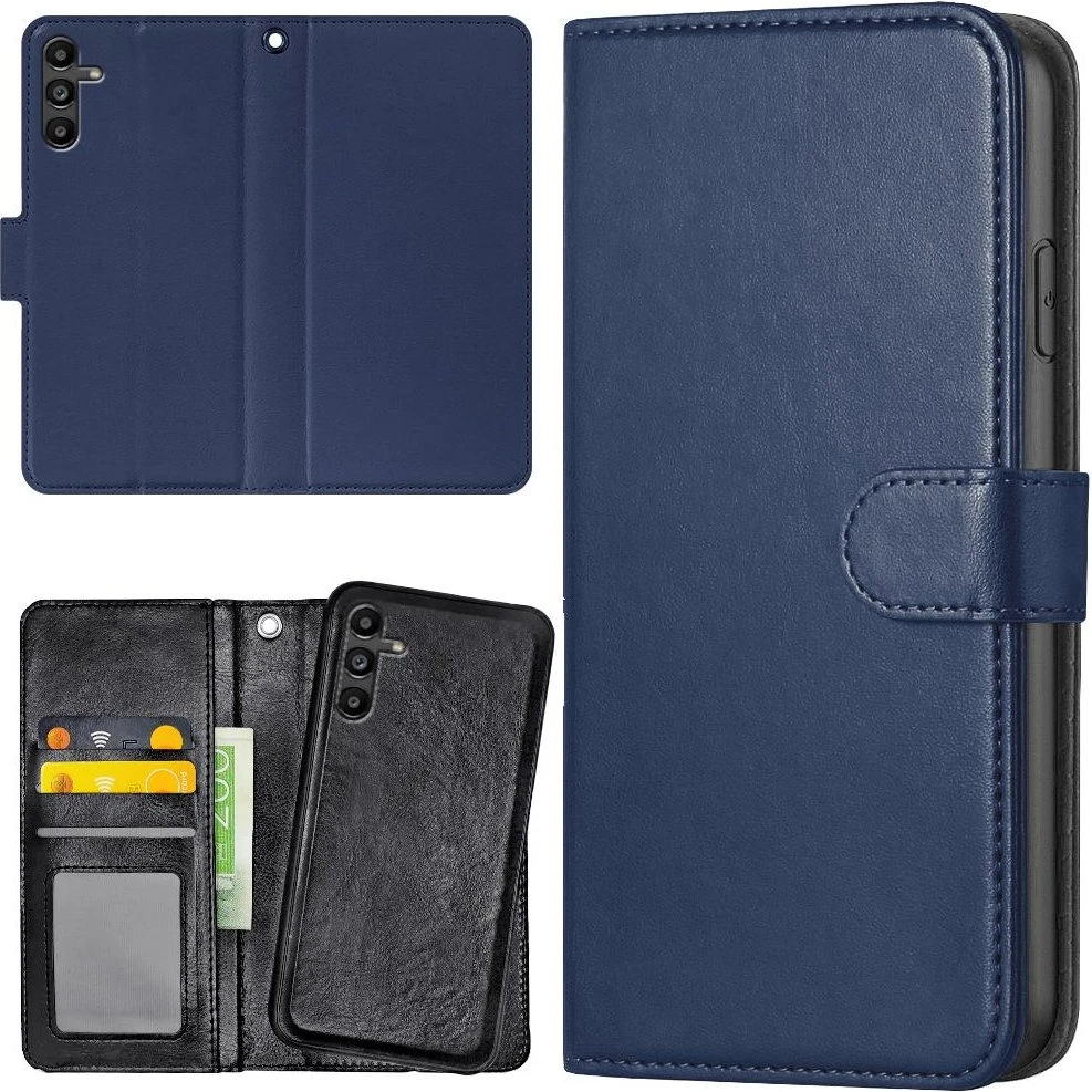 Samsung Galaxy A13 5G/A04s Etui med Pung - Mørkeblå