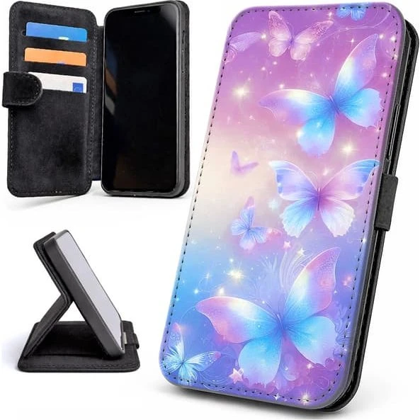 Samsung Galaxy S23 Mobilcover med kortholder - Butterflies