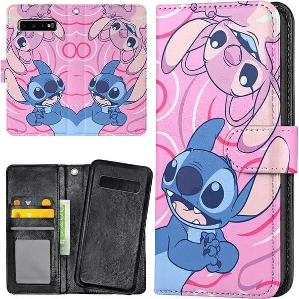 Samsung Galaxy S10 Plus Stitch Mobilcover med Pungetui