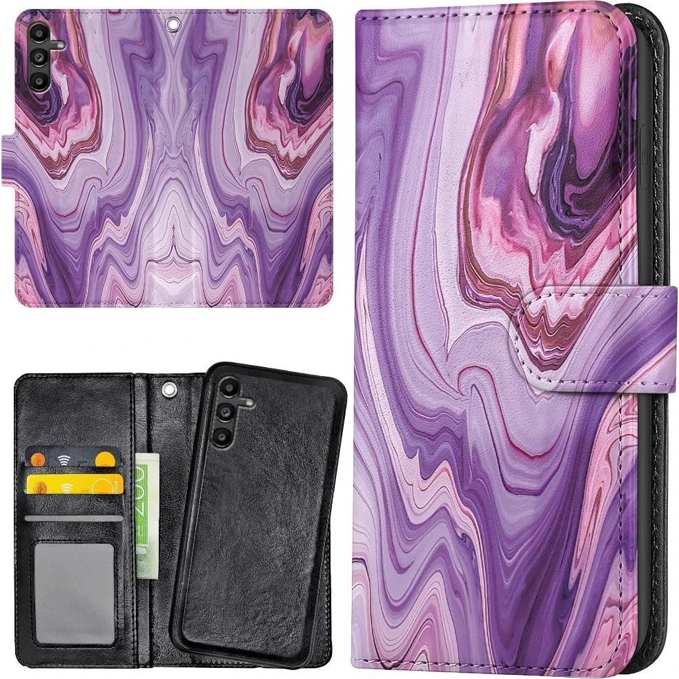 Samsung Galaxy A35 5G Etui med kortholder - Marmor