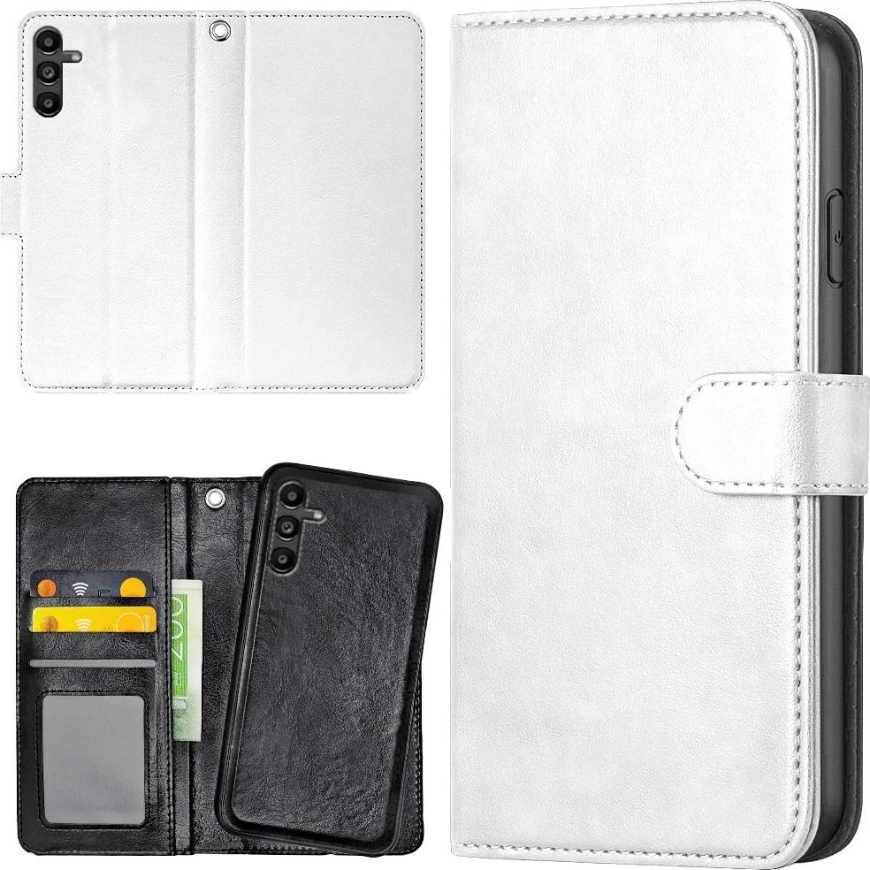 Samsung Galaxy A16 4G/5G Cover med Pung - Hvid