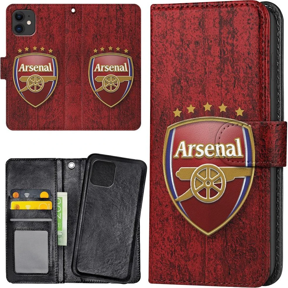 iPhone 11 Arsenal Pungetui - Stilfuldt Mobilcover med Kortholder