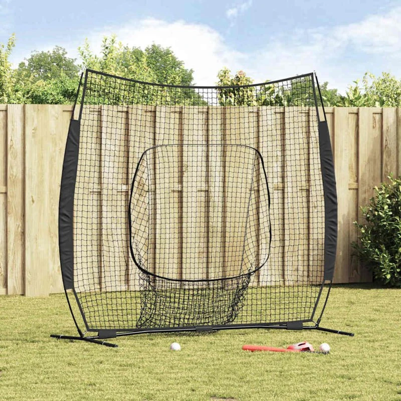 Baseball øvelsesnet 250×106×209 cm – Sort polyester