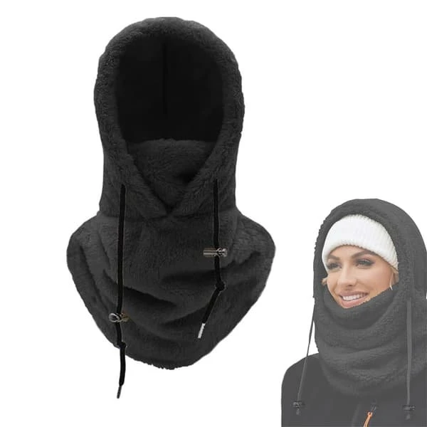 Fleece Balaclava med Hætte - Justerbar og Vindbeskyttende