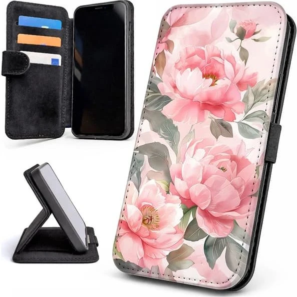 Mobilcover Flowers til iPhone 7 / 8 / SE med kortholder