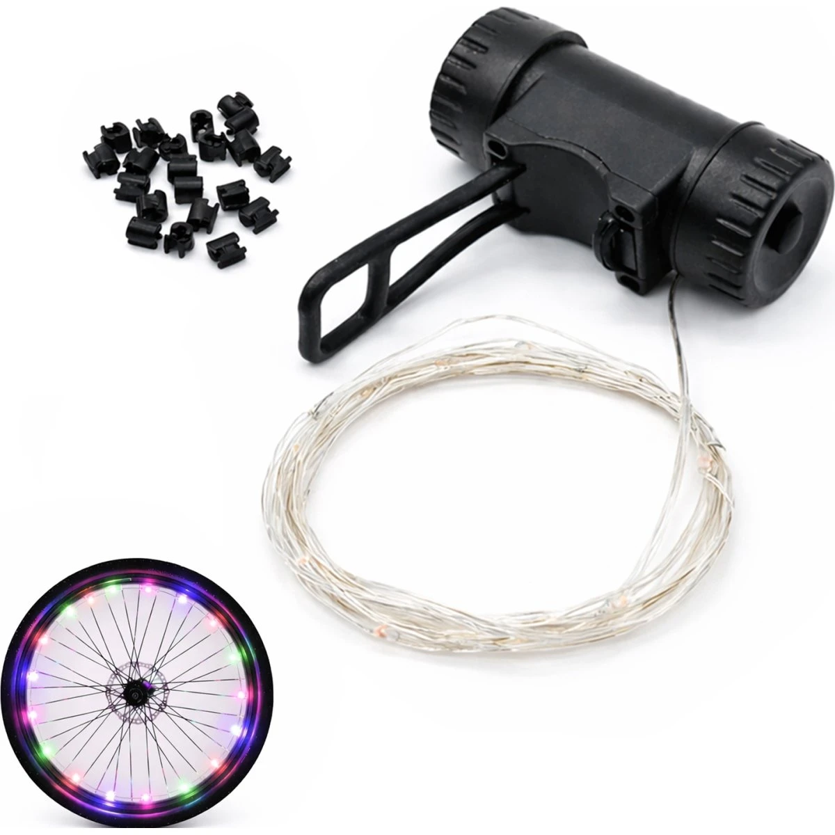 LED Egerbelysning med 20 LED til Cykel - 2,2 m