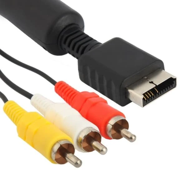 AV-kabel kompatibelt med PS2 og PS3 - 1,5 m