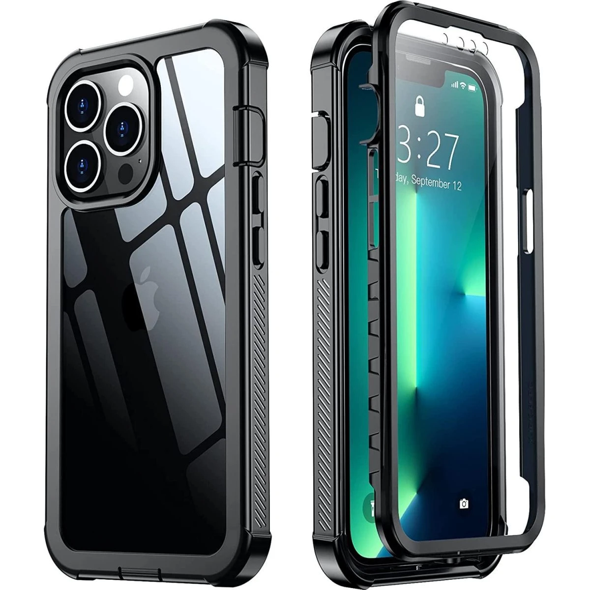 C4U® Shockproof Defense 3i1 Cover til iPhone 13 Pro Max