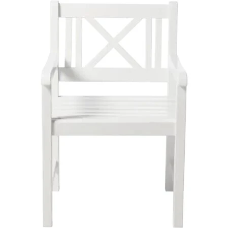 Cinas Rosenborg havestol i hvid mahogni