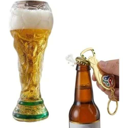 VM 2026 Pokal Ølglas – 500 ml – Elegant fodbolddesign