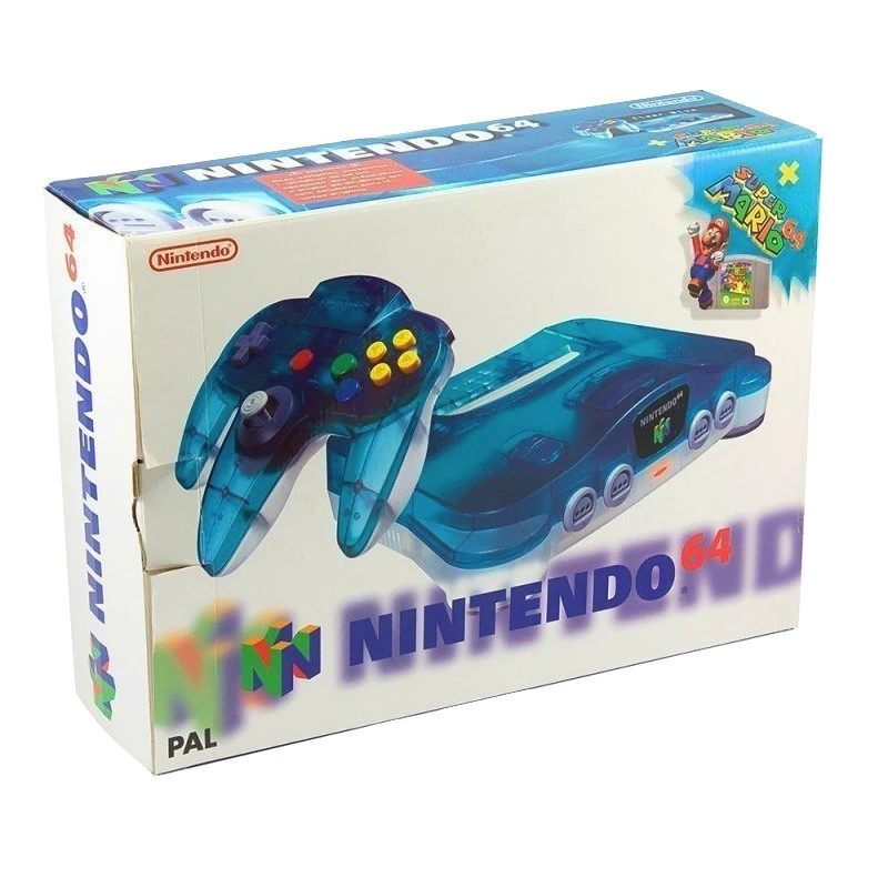 Nintendo 64 Console Clear Blue/White - Brugt