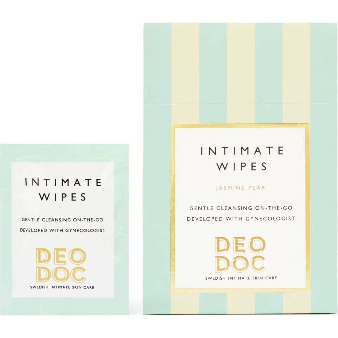 DeoDoc Jasmine Pear Intimate Deowipes - 10 stk
