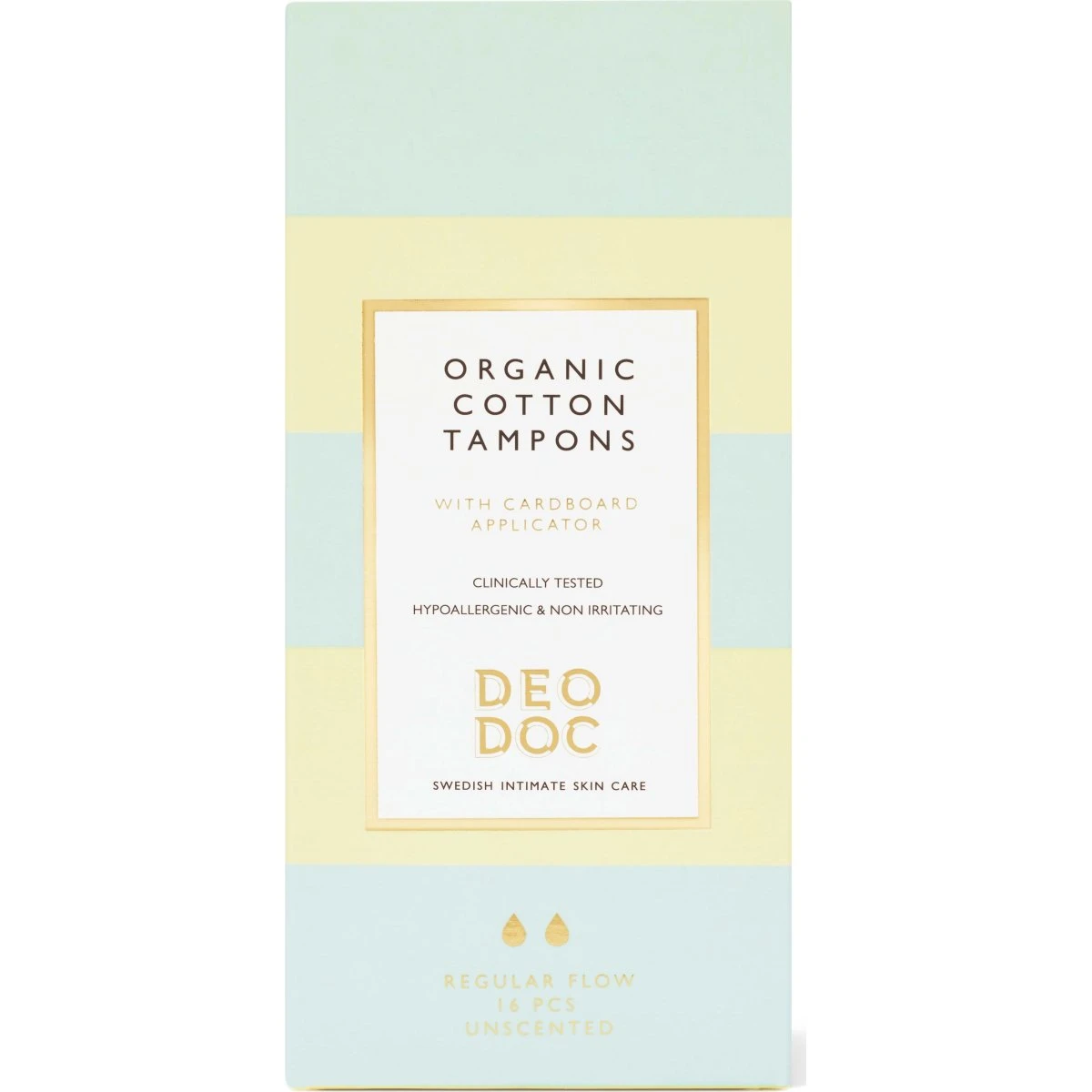 DeoDoc Organic Cotton Tampons Regular 16 stk.