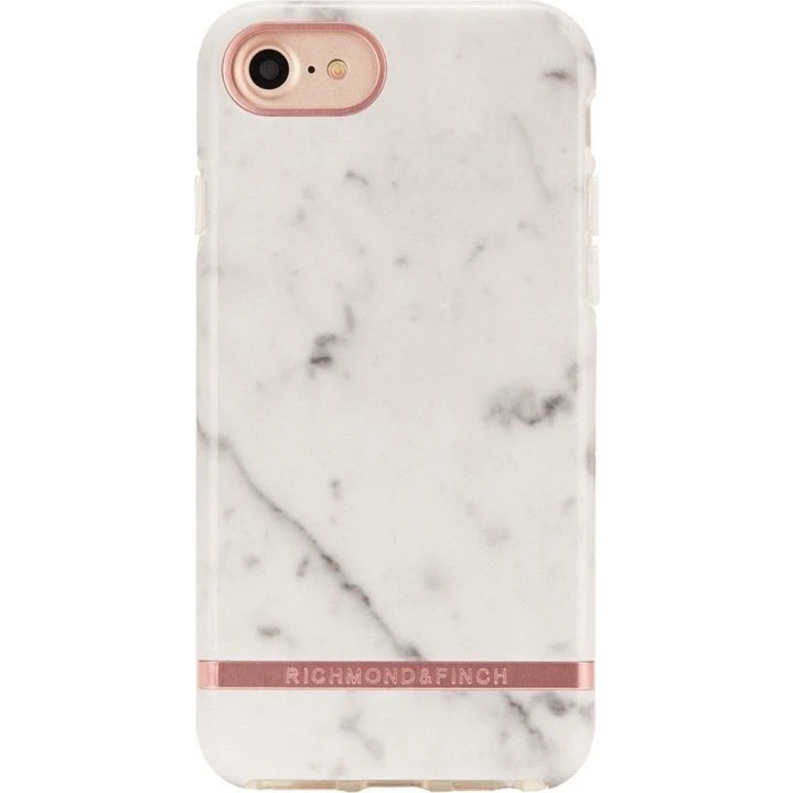 Richmond & Finch iPhone 7/8/SE2 etui - Hvid Marmor