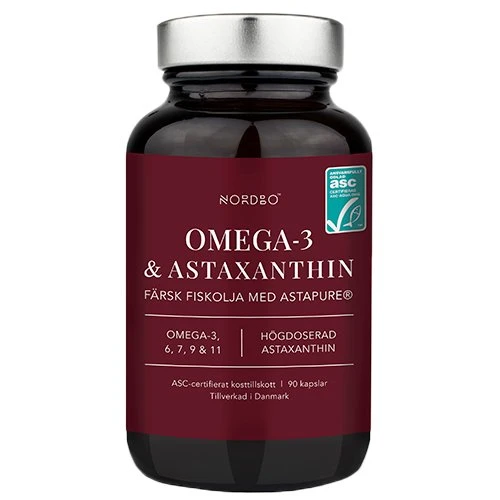 NORDBO Omega-3 & Astaxanthin, 90 kapsler