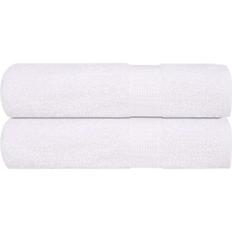 FROGN badehåndklæder 2 stk. hvid 100x150 cm 360 gsm
