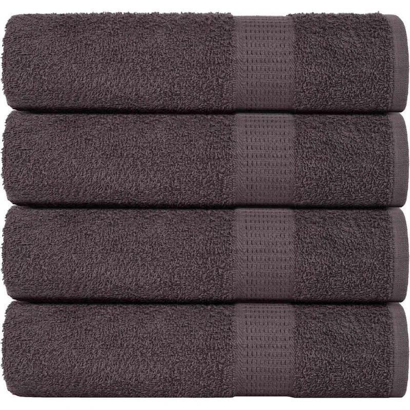 FROGN brusehåndklæder 4 stk. antracit 70x140 cm