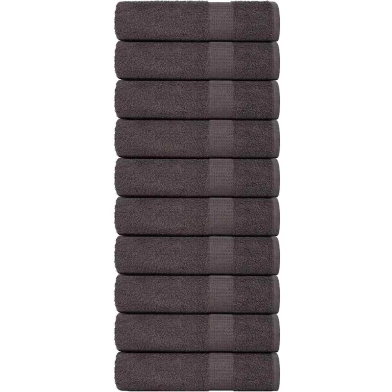 FROGN brusehåndklæder 10 stk, antracit 70x140 cm 360 gsm