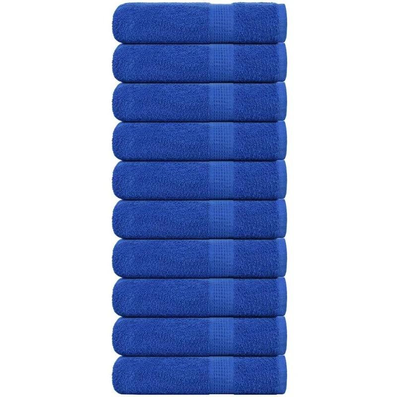 Badehåndklæder FROGN 10 stk blå 100x150 cm 360 gsm