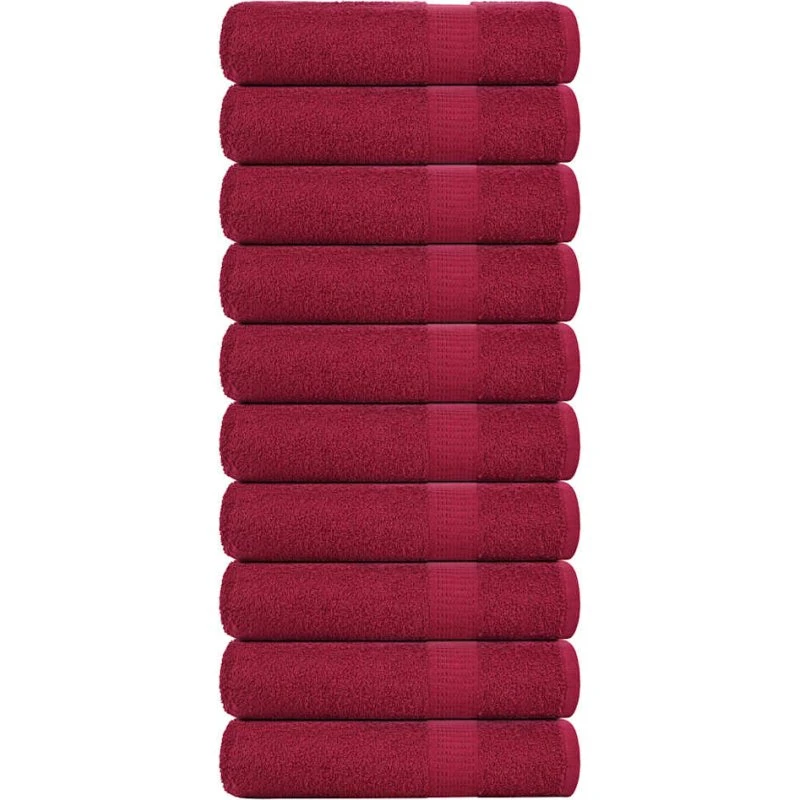 FROGN badehåndklæder 10 stk, 70x140 cm, 360 gsm — bordeaux