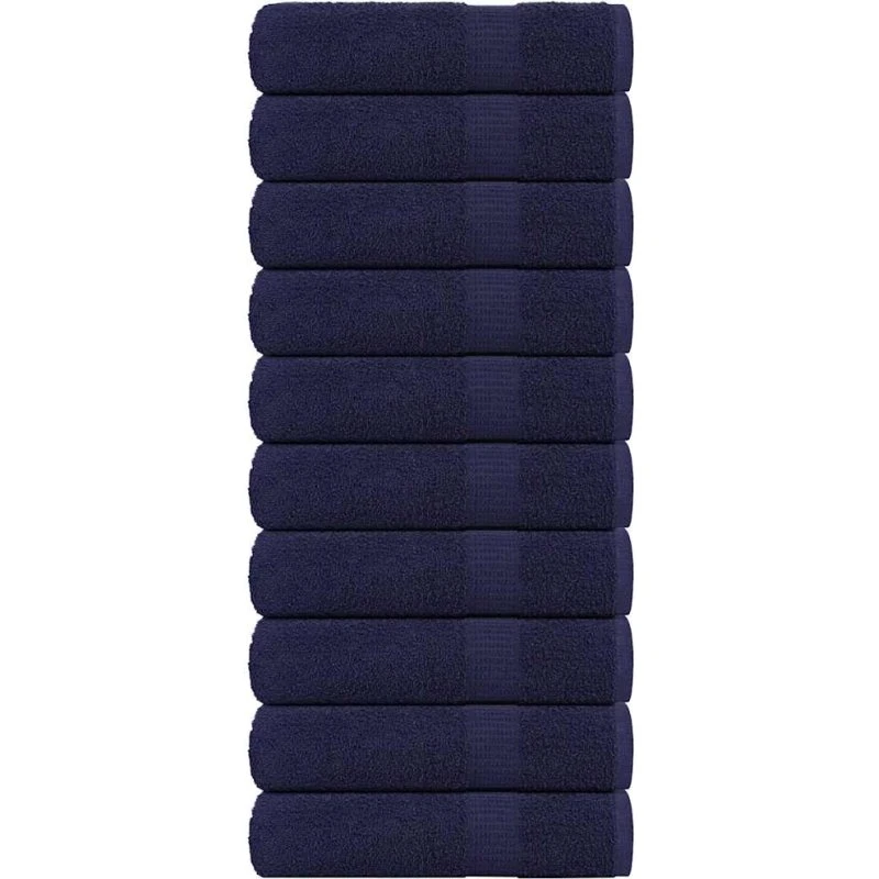 Badehåndklæder FROGN 10 stk. marineblå 100x150 cm 360 gsm